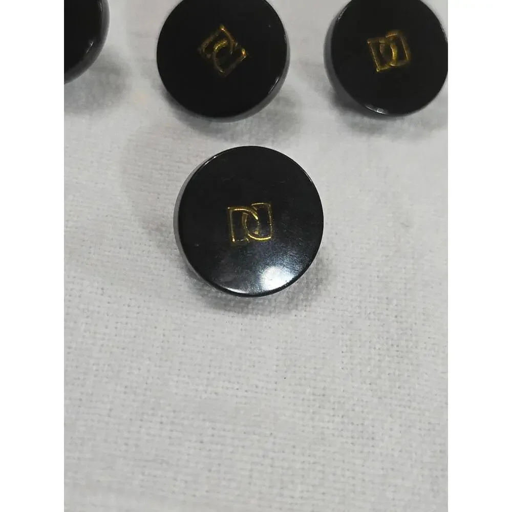 VTG Buttons Brown‎ Shades Double D (Duffer?)(9)1/2